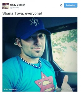 Decker's Rosh Hashanah tweet