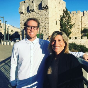 Ty Kelly and his mother Diane, who is Jewish, traveled to Israel in January 2017 with a group of Jewish-American ballplayers