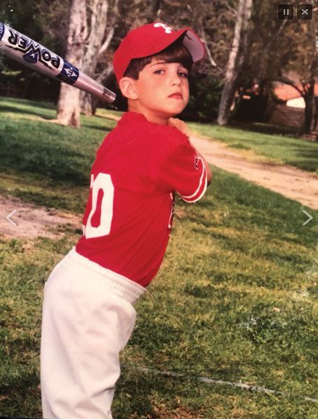 Robert Stock, future San Diego Padre, at age 6